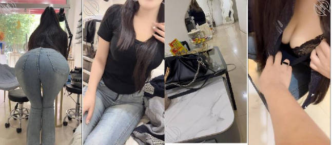 美容店裡強上翹臀老闆娘,拉到廁所就是一頓爆操,給兄弟們吃點好的