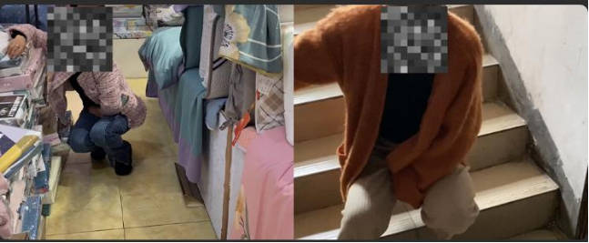 媽媽戴著跳蛋逛商場出門被掃地阿姨發現了回來褲子濕透