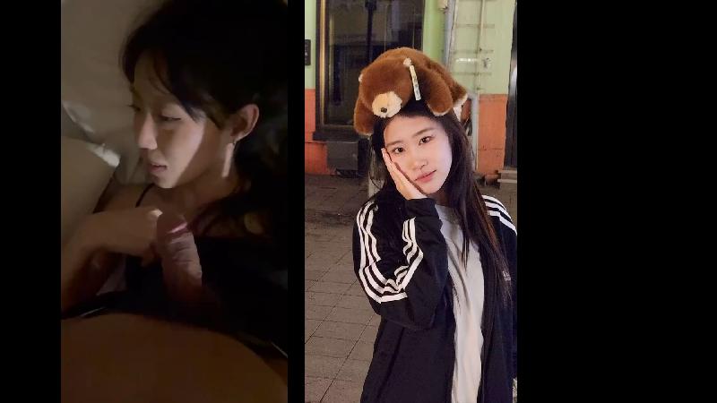 妹子看起來端莊氣質，卻已經是床上小母狗