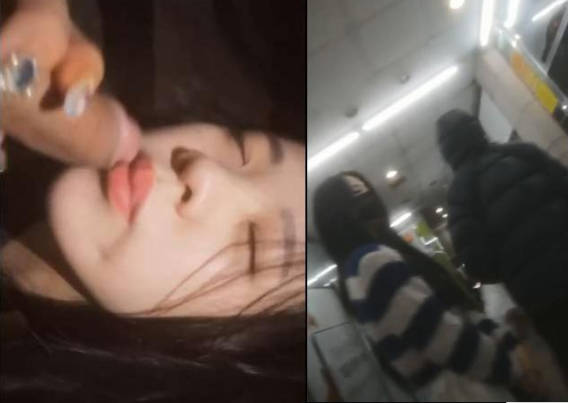 20歲美女在樓梯上