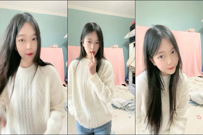 疯狂推荐【冒泡】好纯哇，好温柔，小穴粉到爆，心都被暖化了，真是粉嫩可爱  