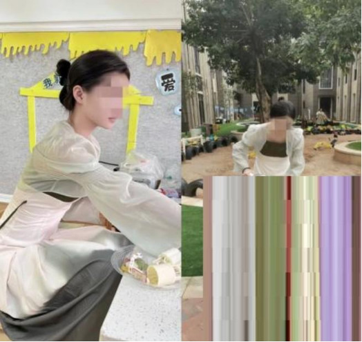 在兒子幼稚園小朱老師的婚床上偷情